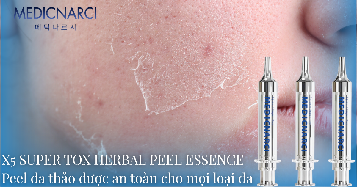 X5 SUPER TOX HERBAL PEEL ESSENCE - Peel da thảo dược an toàn cho mọi loại da | Medicnarci Korea